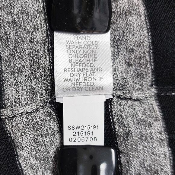 J Jill Sweater Womens Sz M Striped Long Cardigan Wearever Collection Logenlook - Picture 8 of 11